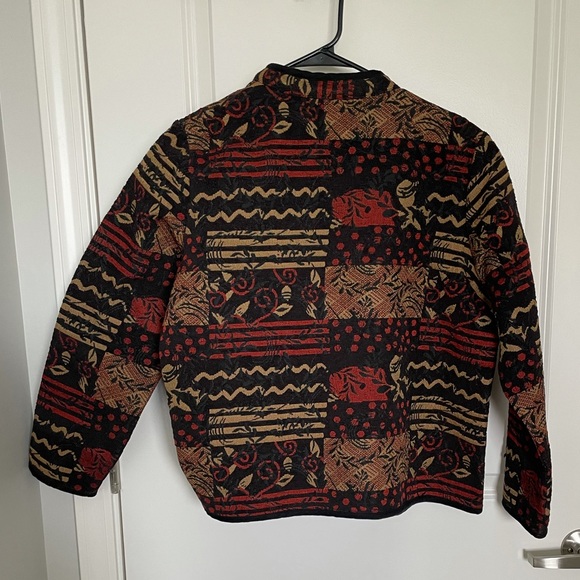 Vintage Collarless Blazer Jacket - Picture 5 of 6